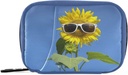 Funny Sunflower Pill Box 7 Day Cill Case Travel Pill Organizer Bag dengan Zipper Kasus Mingguan Kasus Saya Kompact Ukuran Kasus Perbaikan Vitamin