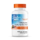 Dokter 's Best Chewable Fully Active Metil B12, Methylcobalamin, Energy, Memory, & Mood Dukung, Non-GMO, Gluten Free, Soy Free, Vegan 60 tablet