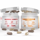 Turkesteron & Tongkat Ali Lean Muscle Growth & Recovery + Fadogia Agrestis Stack for Athletic Performance & Muscle Mass (60 Capsules)
