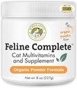 Whyolistic Pet Organics Forine Complete Organic Pumpkin - 8 Oz - Multivitamin & Probiotic Powder for Cats - Natural Cat Food & Digetical Support