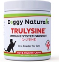 Trulysine L-Lysine for Cats Ammune Dup Oral 4oz / 100g - Cats & Kittens of All Age, Sneezing, Runny Nose Squinting, Watery Eyes - Fish & Powtry Flavor (100 Grams (500mg / Scoop)