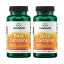 Swanson Beta- Carotene Vitamin A 25000 IU Skin Eye Immune System Health Antioksidant Dukung 7500 mcg 300 Softgels Count (2 Pack)