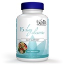 Mila Miamor 15 Day Cleanse - Gut and Colon Dukungan - Advanced Gut Cleanse Detox for Women & Men with Senna, Cascara Sagrada & Psyllium Husk - Non-GMO - Made in USA - 30 Capsules