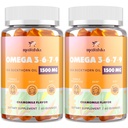 Omega-7 Sea Buckthorn Oil Gummies, Omega 3 6 7 9 Tambahan untuk Perempuan, Flaxseed Oil, Vitamin E, A & Propine- Skin, Eye & Dryness, Chamomile Flavor - 120 Gummies
