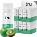 Tru Focus Shot, Apple Kiwi Flavored Ekstra Energy Shots - Zero Sugar Nootropic Drink plus Adaptogens, Chooline, dan Yerba Mate - Natural Caffeine, GF, Keto, Vegan Suplemen, 2oz (Paket 24)