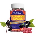 Elderberry Gummies, Elderberry Extract 300mg, dengan Vitamin C dan Zinc, Strawberry Flavor Gummies, Non-GMO, Gluten Free, Vegan-Friendly, Immune Support, 60 Count