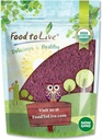Food to Live Organic Black Elderberry Juice Powder, 1 Pound Non- GMO, Made from Raw Dry Berries, Vegan, Bulk, Great for Baking, Smoothies, Yogurts, No Sulphites, Contain Maltodextrin