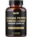 210 Pil - Cayenne Pepper Capsules Organik dengan Turmeric, Ginger, Imune Dukungan Kompleks sebagai Elderberry, Echinacea, Bulb Bawang - Ditraffic, Heart Health & Body Management