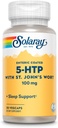 SOLARAY 5-HTP Plus St John 's Welt - 30 Hiburan Berlapisan Kapsul - 100 mg - 30 Pelayan