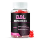 Gumi BBL untuk Wanita Butt Growth, 60 Count, Bear Shape Booty Gummies untuk Tubuh Curvy Enhance, Butt Boost Vitamin Gummies untuk Butt Lebih Besar Cepat, Vegan Wheight Gainer Gummies