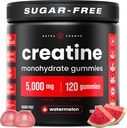 NutraChamps 120 Creatine Gummies for Men & Women - 5g Sugar Free Chewable Creatine Monohydrate Gummies