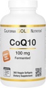 California Gold Nutrition CoQ10 100 mg, Koenzim Q10 Ubiquinone USP, Sufforts Mitokondria Fungsi, 360 Veggie Softgels