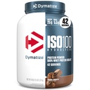 dymatize ISO100 Hydrolyzed Protein Powder, 100% Whey Isolat Protein, 25g Protein, 5.5g BCAAs, Gluten Free, Cepat Absorbing, Easy Digesting, Chourmet Chocolate, 3 Pound (42 Pelayan)