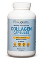 BioOptimal Collagen Peptides Capsules - Grass- Fed, Pasture- Dibesarkan Hydrolyzed Protein untuk Skin, Hair, & Nails - Non-GMO, Zero Sugar Daily Pills untuk Pria & Women (180 Capsules)