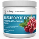 Dr. Berg Zero Sugar Hydration Keto Electrolyte Powder - Enhanced w / 1000 mg of Potasium & Real Pink Himalaya Salt (TIDAK Tabel Garam) - Pomegranate dan Cherry Hydration Drink Supplemen - 50 Pelayan
