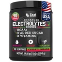Feal Electrolyte Powder Recovery Drinder (90 Servings = 124; Cherry Limeade) w 0 Sugar + BCAAs + B-Vitamin Electrolite Supplemen w Potemaric & Magnesium for Hydration - Keto Electrolytes