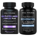 Vitamin Vitamin Vitamin Multi Collagen Complex Plus Capsules + Resveratrol Capsules