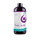 Liquid Aciption Life Solutions Folic Acid Suplemen - 800 mcg Vitamin B9 per Serving - Berry Flavor, 8 fl oz - Absorpsi Cepat, Prenatal, Jantung & Otak Dukungan