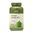 GNC Herbal Plus Ginkgo Biloba 60mg Suplement, Vegetarian, Support Mental Sharpness, 300 pelayan