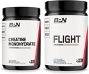 BPN Cretine Monohydrate & Flight Pre Workout (Blue Raspberry) Bundle