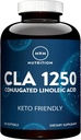 MRM Nutrection CLA 1250; Keto Friendly 124; 80% CLA Tinggi Potency 124; 10000mg CLA per Kapsule 124; Lemak sehat 124; Gluten- Bebas 124; 30