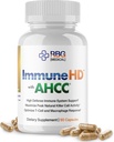 Immune- HD dengan Tambahan AHCC untuk Dukungan Imune, 1500mg dari Mushroom AHCC Ekstraksi + Olive Leaf & Quercetin dengan Bromelain, Aktivitas Sel Pembunuh Natural untuk Sistem Imune, Fungsi Pengaman, 90 Caps, RBG