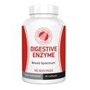Silver Fern Brand Ultimate Digetical Enzyme Suplement - 1 Bottle = 90 Capsules - Potensi Tinggi, Multi Enzyme - Comfort Digetical & Food Tollulase - Hemicululase, Peptidase, Maltase, More