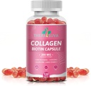 Multi Collagen Complex 200MG + Biotin 3000MCG + Vitamin C 50MG - Promotes Heally Hair, Beautiful Skin, and Nail Support! 120 Kapsul, 60 Hari Supply