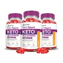 Laboratorium yang direstified (3 Pack Fast Ripped Keto ACV Gummies Extreme 2000MG Fast Ripped Keto Apple Cider Vinegar Terbuat dengan Poder Beet Juice B12 Vegan