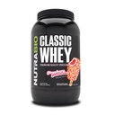 NuttraBio Classic Whey Protein Powder Suplement - 25g of Protein Per Scoop - Full- Spectrum Amino Active Profile with No Filler, Artificial Colors, or Preservatives - Strawberry Shortcake, 2 Pounds