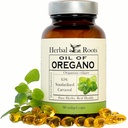 Herbal Roots Oil of Oregano - terbuat dari Mediterania Oregano Oil - 90 Mudah untuk Swaltgel Capsules - Ekstra Kekuatan 150mg