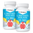 15mg L Methylfolat (5- MTHF) - Active Folic Acid- Enriched with Vitamin B6 dan B12-60 Vegetarian Capsules - Non-GMO, Gluten- Free