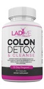 Colon Cleanse & Detox 15 Day Program - Herbal Laxative Constipation Relief dengan Psyllium Husk, Cascara Sagrada & Senna - Wanita Khusus Obstil Cleanser oleh Ladyme - 30 Capsules