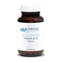 Pemeliharaan Metabolik Vitamin D-3 2000 IU - Penambahan Superior D3 dengan Vitamin C - Bone, Ammune, Mood + Cardiovascular Support, No Filler (120 Capsules)