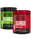 Jacked Factory Nitrospush Pre- Workout di Blue Raspberry & Watermelon Nitrospush Shred Premogenic Workout untuk Pria & Perempuan