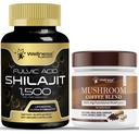 WELLNESS LABSRX Shilajit Pure Himalaya Capsules 15,000 mg - Mushroom Coffee Blend