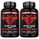Tambahan Testosteron Prime Labs untuk Men (2- Pack) - Stamina, Endurance, Energy, & Power - Men 's Testosteron Booster & Workout Supplemen - 120 Caplets