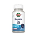 KAL Lipomal Zinc 30mg, Fungsi Sel dan Suplemen Dukungan Imunitas, Tambahan Absorpsi, Vegan, Gluten Bebas, Soy Free, 30 VecCaps