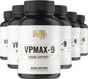 Golden After 50 VpMax-9 - Sight Care and Antioksidant Suplement with Eye Vitamin, Lutein, Lycopene and Bilberry Extract - 6 Botol