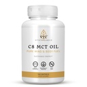 VTC VitaTradingCo. C8 MCT Oil Capsules 124; Ceral Derived C8 C8 Suplemen 124; Coconut Oil Bill 124; Subbed Energy 124; Keto Friendly, Non GMO 124; 100 Softgeels