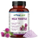 FineLand Milk Thistle Pills 50: 1 Ekstrak - 120 Vegan Capsules - 20.000 mg Strenght dengan 80% Silymarin Flavonoid - Dukungan Antioksidant: 124; 50X Ekstrak Benih Terkonsentrasi - Non-GMO, Dibuat di Amerika Serikat