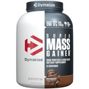 Dymatize Super Mass Gainer Powder, Rich Chocolate, 52g Protein, 1g Creatine, 1280 Calories, 10.7g BCAAs, 245g Carbs, Berisi Whiy Protein Powder, Isolasi, dan Casein (8 Pelayan)
