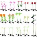 30 Pcs Mixed Style Clip for Women & Girls - Bean Sprout, Flower, Grass, Butterfly Hairpins & Barrettes - Great for School, Home, Party, Christmas