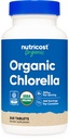 Nutricost Organic Chlorella 500mg, 240 Tablet-Gluten Free, Non- GMO