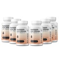 Suplemen Asam Hyaluronic Murni 250mg dengan Vitamin C 50mg, 120 Vegan Capsules - Skin Hydration untuk Natural Glow, Hair, Nails, Bone & Joint Health Formula