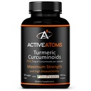 Ekstraksi Atom Aktif Turmeric Ekstraksi, Ekstra Kekuatan dengan BioPerine wahyu Black Pepper 750 mg Turmeric Extract per Satu 00 "Capsule, Standardisasi 95% Curcuminoid, Non- GMO, 60 Veggie Capsules 60 Hari Supply