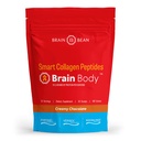 Brain Body Collagen Peptides Powder - Vital Protein & Collagen Suplement for Women & Men - Hydrolyzed Type I & III for Hair Skin, Nails & Joint Health - 25 Servings - Creamy Natural Chocolate - 997g