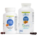 Core Med Science Lipomal Vitamin B- Complex & Vitamin C 10000mg Soft Gels Bundle for Heart Health & Imune System