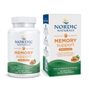 Nordic Omega Memory with Curcumin, Lemon - 60 Soft Gels - 1000 mg Omega-3 + 400 mg Optimined Curcumin - Memory, Cognition - Contains Phoshatidylcholine & Huperzine A - Non-GMO - 30