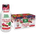 FeelGood Superfood Vita Fruits and Veggies Ammune Support Shot Suplemen, Fruit Fruit, Pack of 10 Immunity Shots, Ammune System Booster Drink Made with 25 Organic Fruit & Vegetables